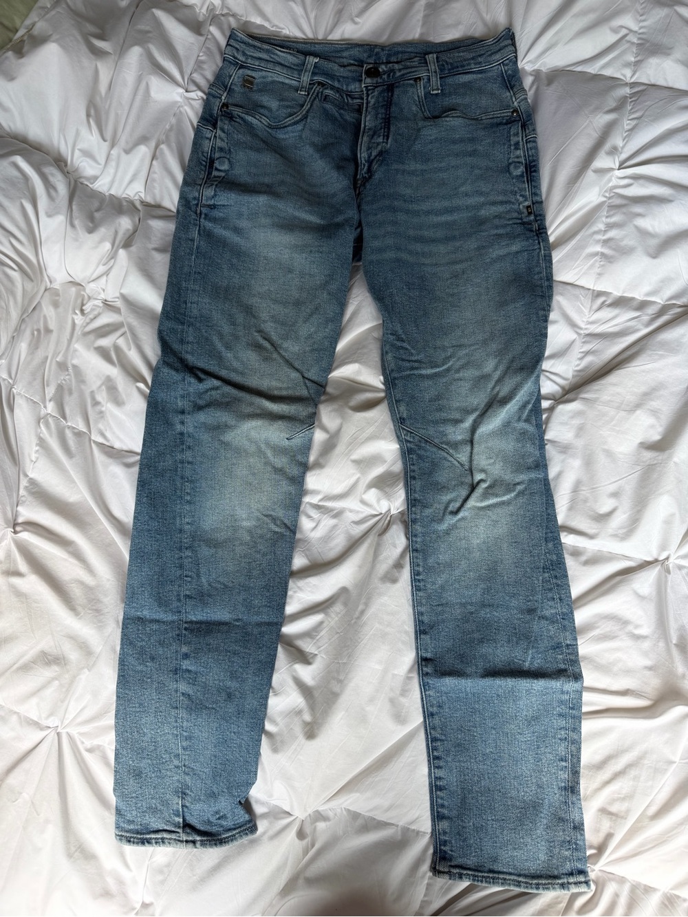 G-Star Men's Light Blue Straight Jeans